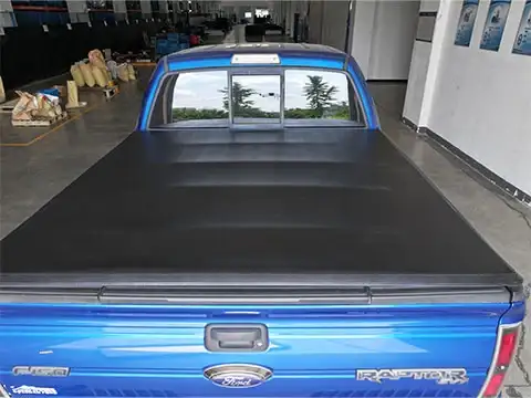 Soft Vinly Tri Fold Tonneau Cover For Toyota