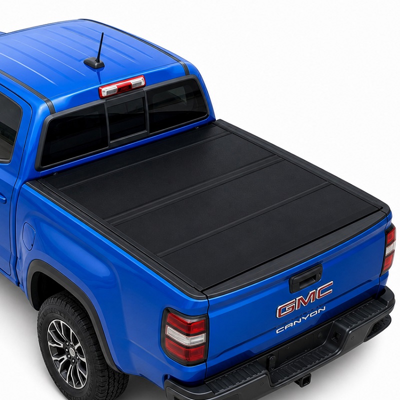 Harde quad-fold tonneau-hoes met laag profiel voor GMC Canyon