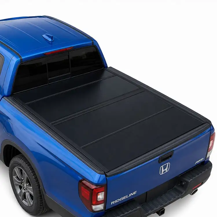 Harde, viervoudig opvouwbare tonneauhoes met laag profiel voor Honda Ridgeline