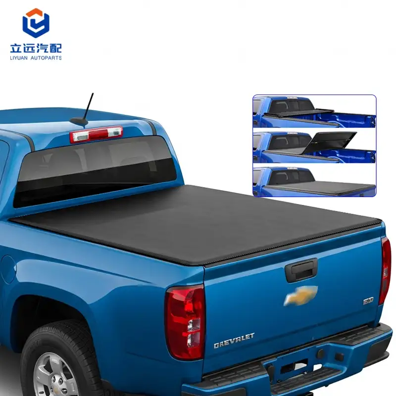 Zachte vinyl drievoudige tonneauhoes voor GMC Chevrolet