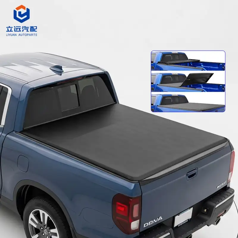 Zachte vinyl drievoudige tonneauhoes voor Honda Jeep